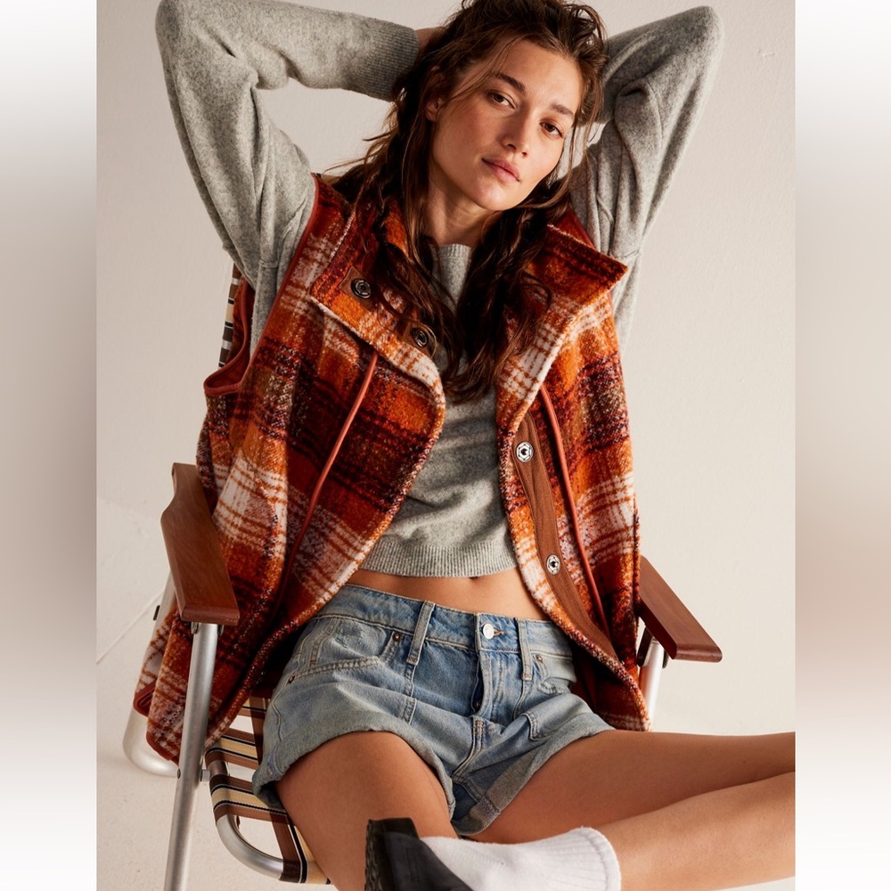 Free People Wrapped Up Blanket Vest